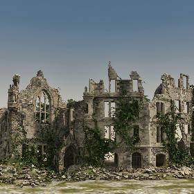Medieval Ruined Buildings 01